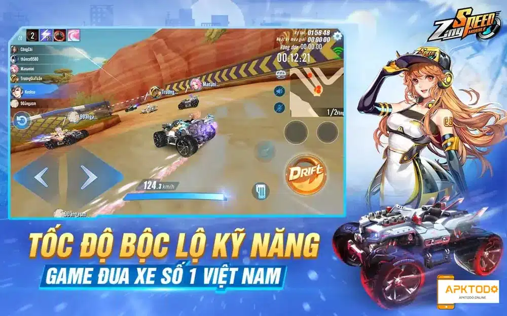 Tải game Zing Speed Hack Mobile (Full Tiền, Kim Cương)