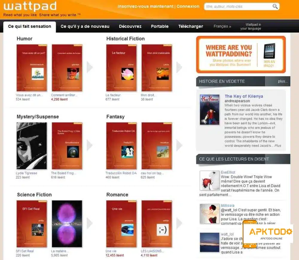 Giới thiệu Wattpad Mod APK