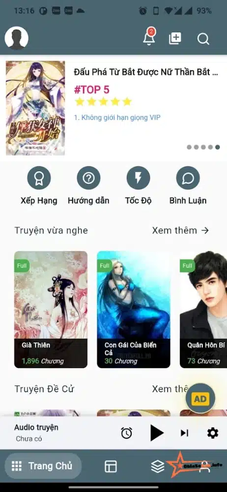 Tải Truyện Audio - Nghe Đọc Truyện Ngôn Tình Xuyên Không v1.17