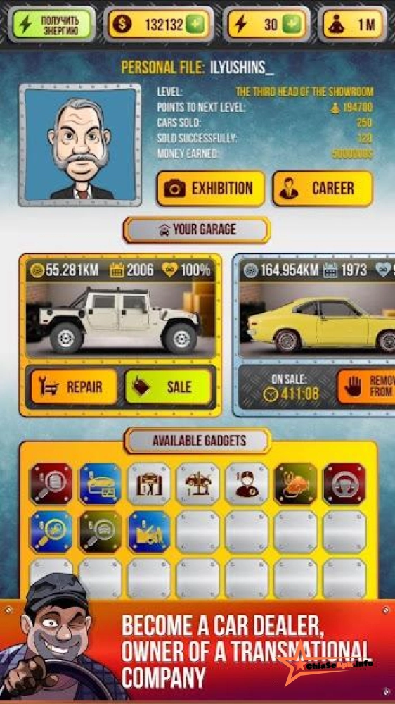 Cách chơi Car Dealer Simulator Mod Apk