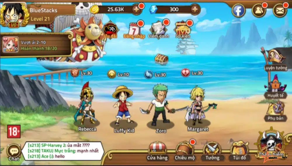 Giới thiệu game Hack Huyền Thoại Hải Tặc Apk